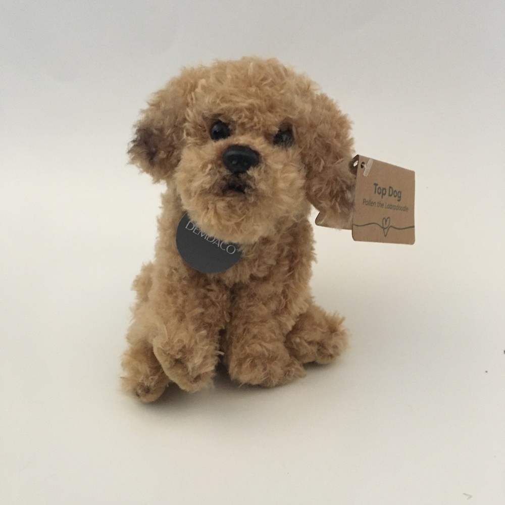 Labradoodle Dog Pollen the Labradoodle Small Stuffed Animal Plush NEW | Demdaco